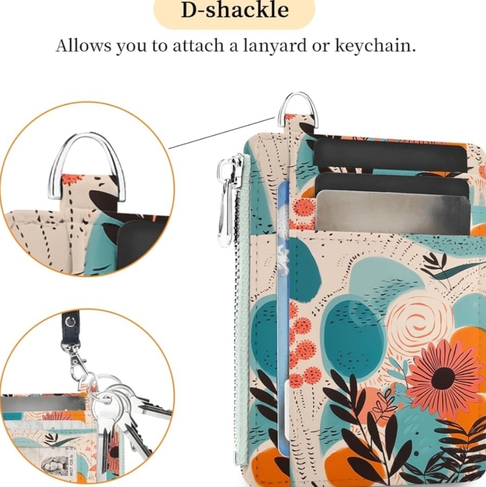 Floral Card Holder with D-Shackle